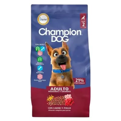 Champion Dog Adulto Medianos Y Grandes Sabor Carne Y Pollo 18 Kg1