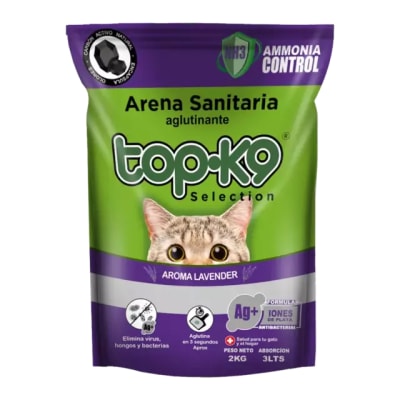 Arena Aglutinante Top K9 Iones De Plata Aroma Lavanda2
