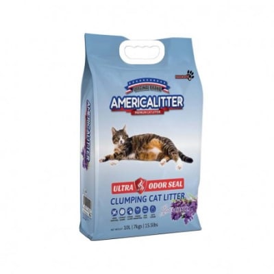 Arena AmericaLitter Ultra Odor Seal Lavanda 15 kg.1