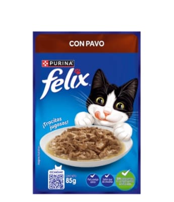 Sachet Felix Sabor Pavo Gato Adulto 85 g1