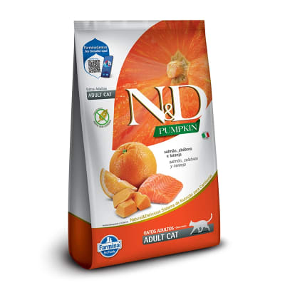 N&D Pumpkin Feline Adultos Salmon , Calabaza Y Naranja 1,5 Kg1