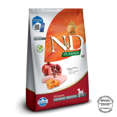 N&D Pumpkin Canine Adult Medium - Pollo, Calabaza Y Granada1