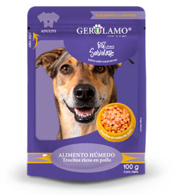 Gerolamo Salvatore Pouch Perro Adulto Sabor Pollo 100 Gr1