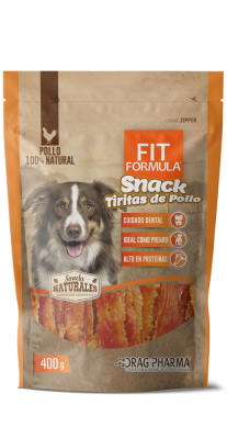 Snack Fit Formula Tiritas de Pollo Deshidratado 400 Gr1