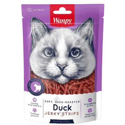 Wanpy Snack Para Gato Pato Jerky Strips 80g1