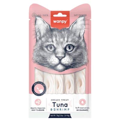 Wanpy Creamy Cat Atún y Camarón 70g1