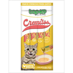 Topk9 Snack Cremitos Pollo Para Gatos 4 x 15g