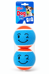 Pack 2 Pelotas de Tenis con Sonido para Perros 8 cm