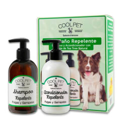 Pack Baño Repelente Perro Coolpet- Shampoo 250ml Y Acondicionador 250ml