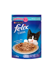 Sachet Felix Sabor Pescado Gatito 85 g