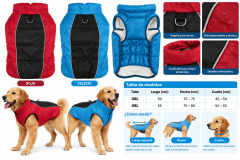 Abrigo Impermeable Termico para Perros Talla 5XL