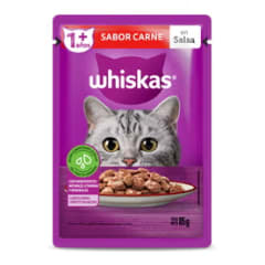 Sachet Whiskas Gato Sabor Carne 85 g