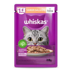Sachet Whiskas Gato Sabor Salmon 85g