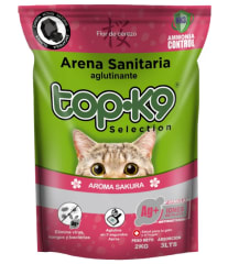 Arena Aglutinante Top K9 Iones De Plata Aroma Sakura