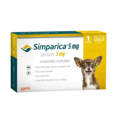 Antiparasitario Externo Simparica 1 Comprimido - 1.3 Kg a 2.5 Kg