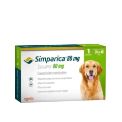Antiparasitario Externo Simparica 1 Comprimido - 20 Kg a 40 Kg.