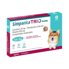 Simparica Trio 10 A 20 Kg - 1 Comprimido