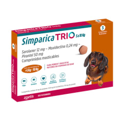 Simparica Trio 5 A 10 Kg - 3 Comprimido