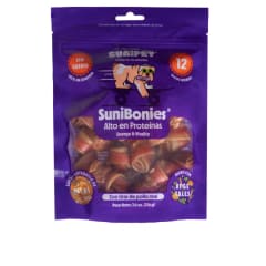 SuniBonies Alto En Proteínas Con Tiras de Pollo 216g