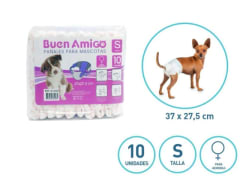 Pañales Para Mascotas Hembra Talla S 10u