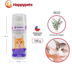 Shampoo Seco Happypets Para Gatos Aroma Eucalipto