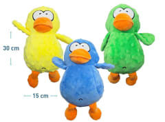 Peluche Diseño Patito con Sonido para Perros 30 cm