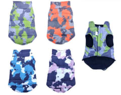 Chaqueta Acolchada Camuflaje Termica para Perros