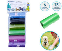 Bolsas Para Desechos de Mascotas 6 Rollos