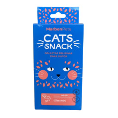 Cats Snack Galletas Rellenas para Gatos Sabor Camarón 80 g
