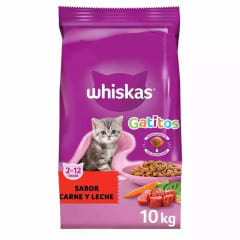 Whiskas Gatito Carne Y Leche 10 Kg