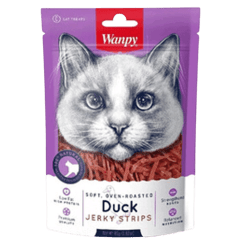 Wanpy Snack Para Gato Pato Jerky Strips 80g