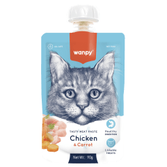 Wanpy Tasty Meat Paste Gato Chicken & Carrot 90g