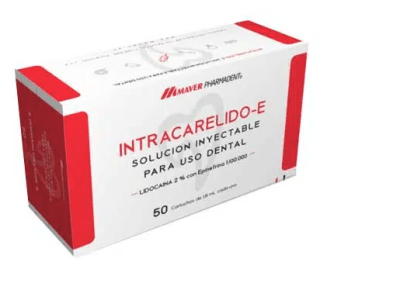 Anestesia lidocaina 2% con epinefrina intracarelido-E - Maver1