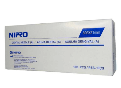 AGUJA DENTAL NIPRO CORTA 30GX21MM1