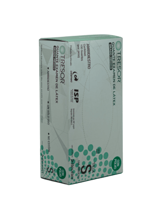 Guante de latex grado médico c/p blanco - Tresor1