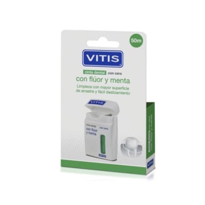 Cinta dental fluor menta 50mts  - Vitis1
