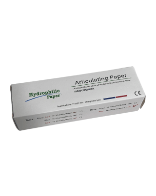 PAPEL DE ARTICULAR RECTO 12BL ROJO-AZUL HYDROPHILIE2