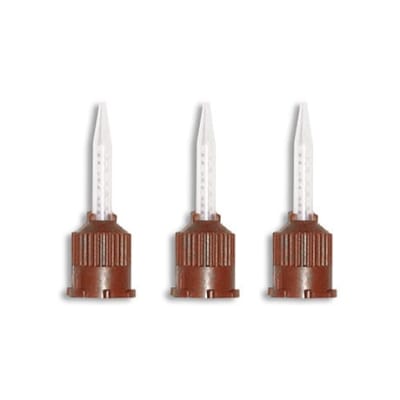 Puntas mezcladoras café para cemento dual 50u - Dentbys1