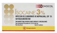 Anestesia al 3% Isocaine mepivacaina - Novocol