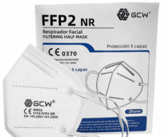 Mascarilla FFP2 blanca 20und