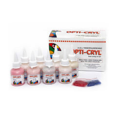 Opti-cryl acrílico de caracterización T. 8 potes x 40 gr