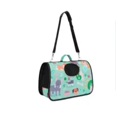 Bolso Portatil para Gato Diseno Verde