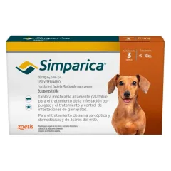 Simparica 20mg 5.1 - 10kg X 3 Comprimidos