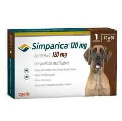 Simparica 120mg 40.1 - 60kg X 1 Comprimidos