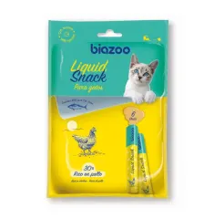 BZ Gato Liquido Snack Pollo con Atun 6 x15grs