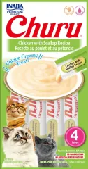 Churu Gato Sabor Pollo y Ostiones 4 Tubos
