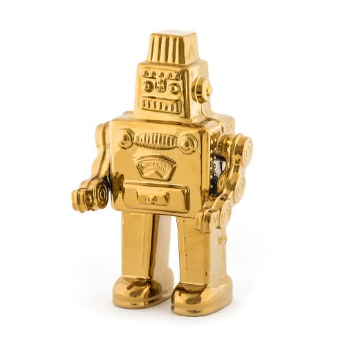 Robot porcelana dorado | STGO/MILAN