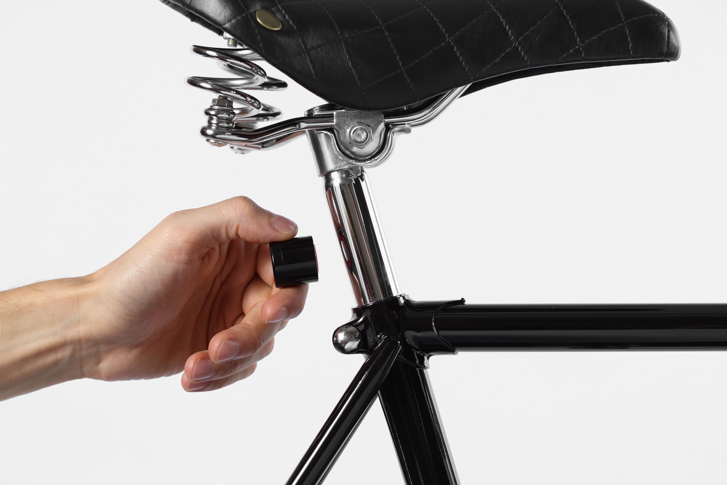 Luces mágneticas para bicicleta LUCETTA negro | STGO/MILAN