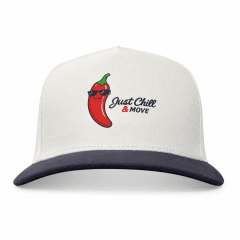 Gorro Golf Premium Bicolor Adulto Azul-Blanco