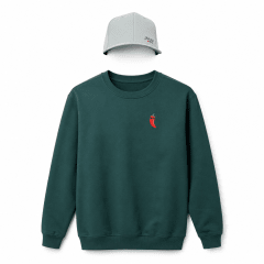 Polerón Cuello Redondo Unisex Verde